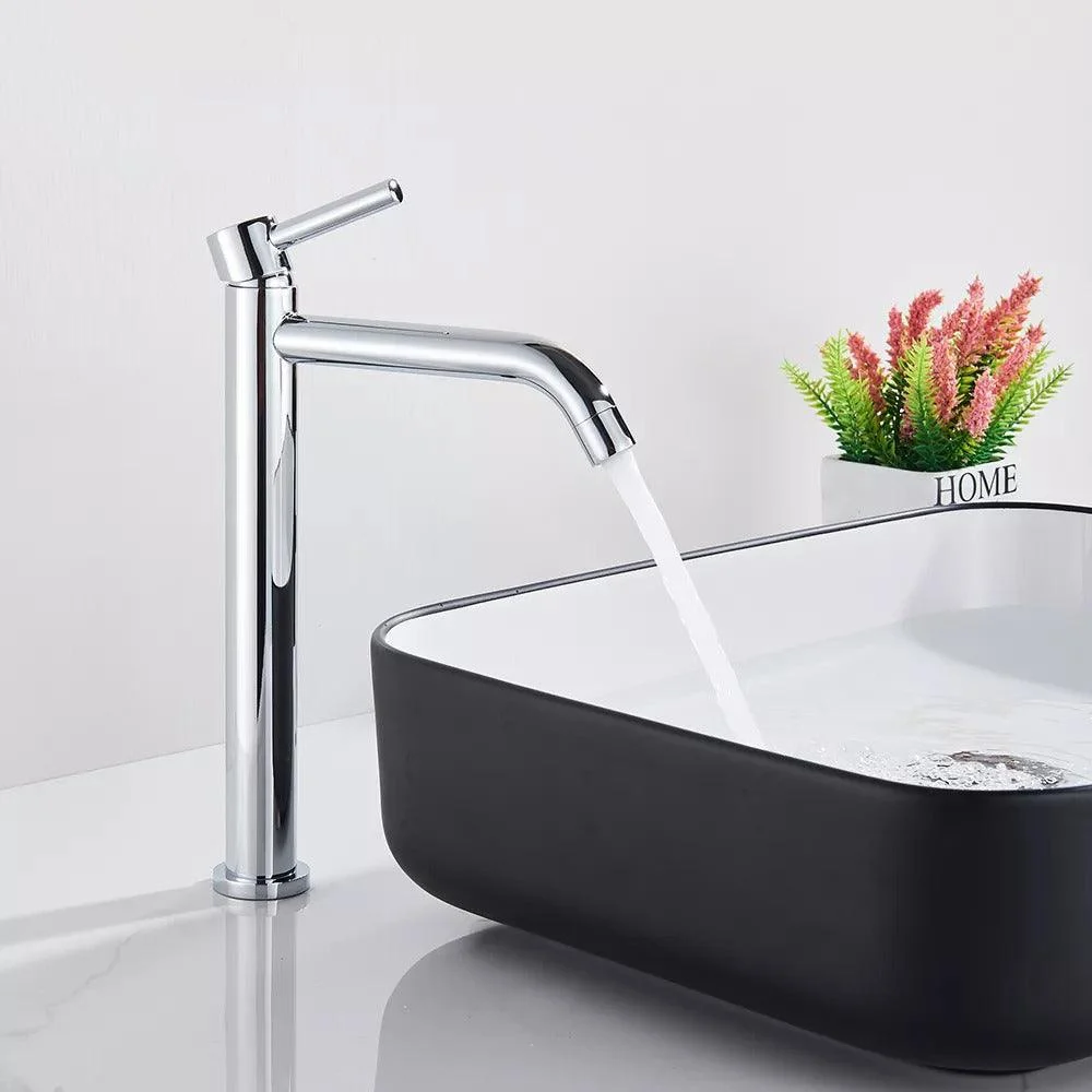 Basin Tap Brass Bathroom Washbasin Single Handle Water Mixer Tap -Bathlova