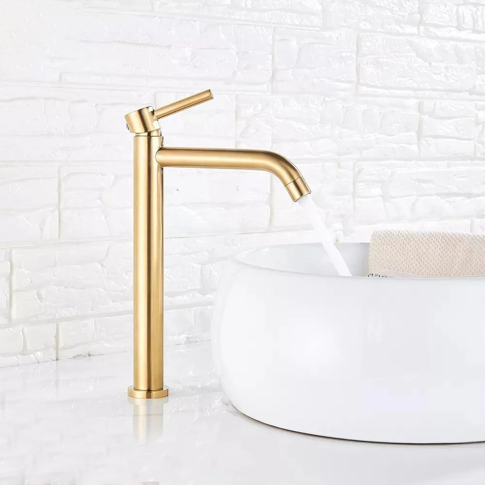 Basin Tap Brass Bathroom Washbasin Single Handle Water Mixer Tap -Bathlova