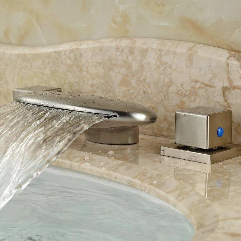 Basin Tap Deck Mount Bathroom Mixer Tap with LED Light -Bathlova