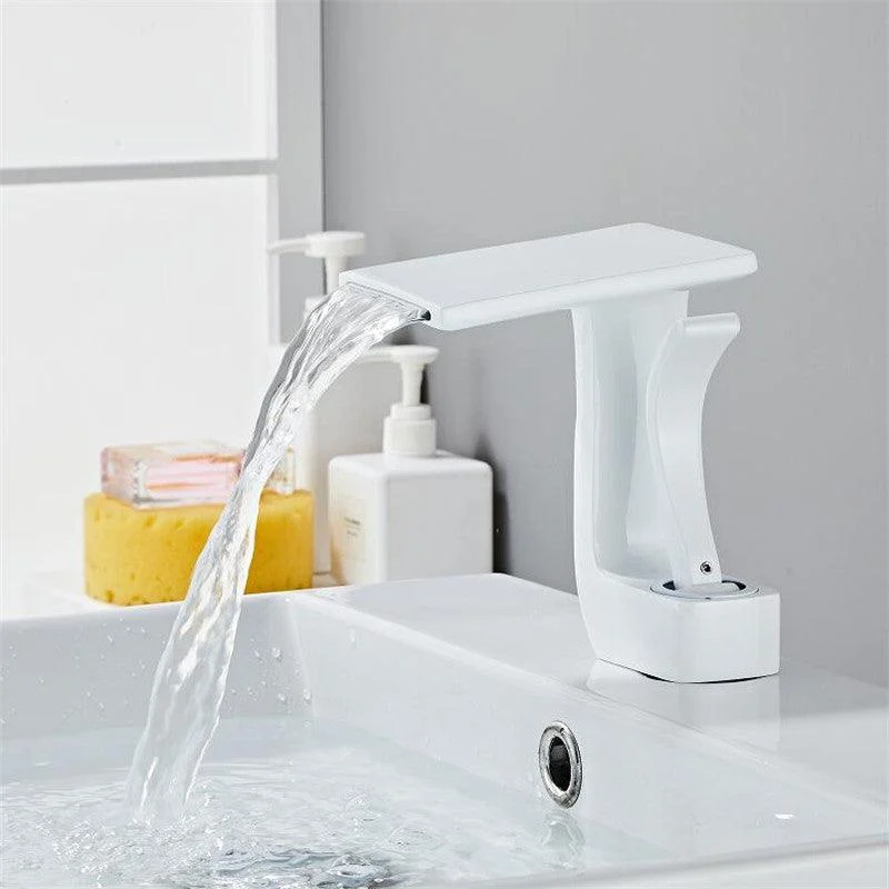 Basin Tap Deck Mounted Bathroom Tap Crane Waterfall Tap -Bathlova