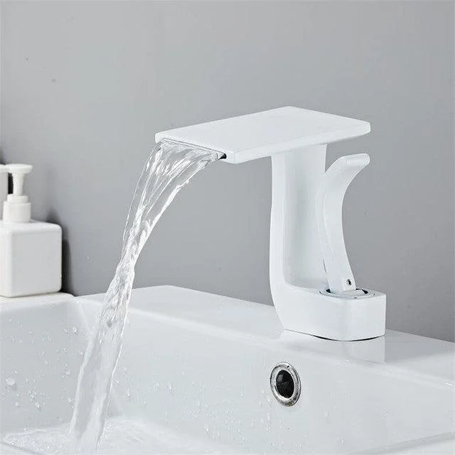 Basin Tap Deck Mounted Bathroom Tap Crane Waterfall Tap -Bathlova