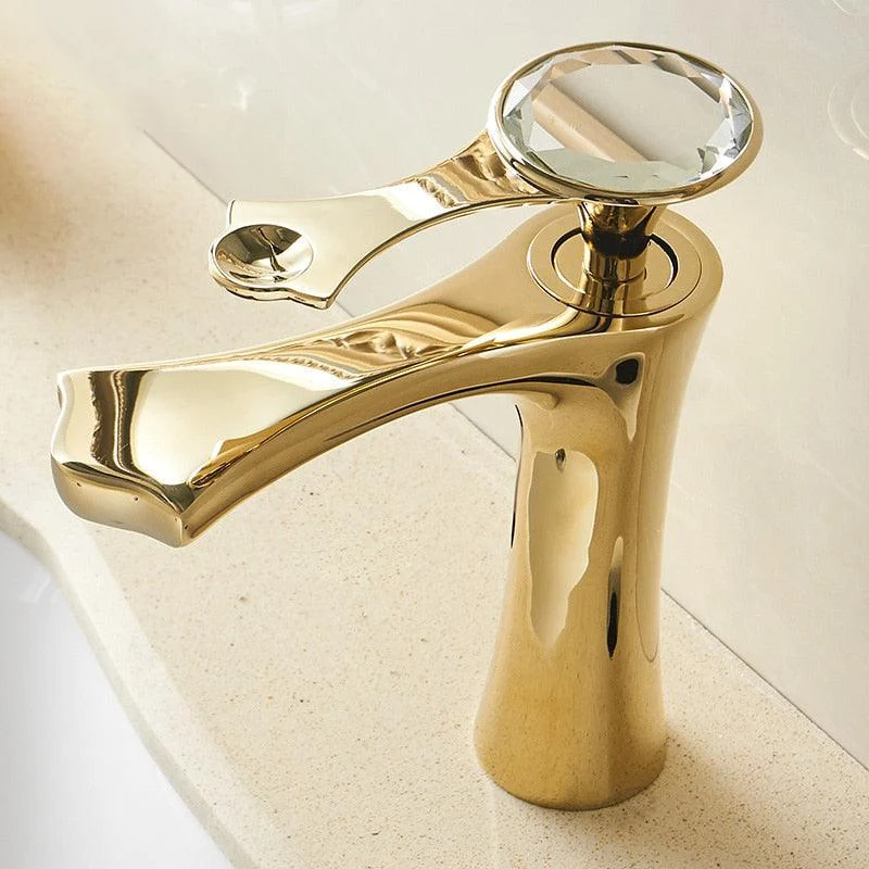 Basin Tap Deck Mounted Mixer Tap Single Hole Bathroom Sink Tap -Bathlova