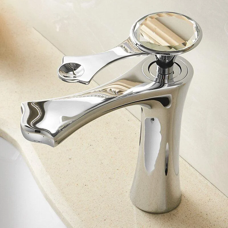 Basin Tap Deck Mounted Mixer Tap Single Hole Bathroom Sink Tap -Bathlova