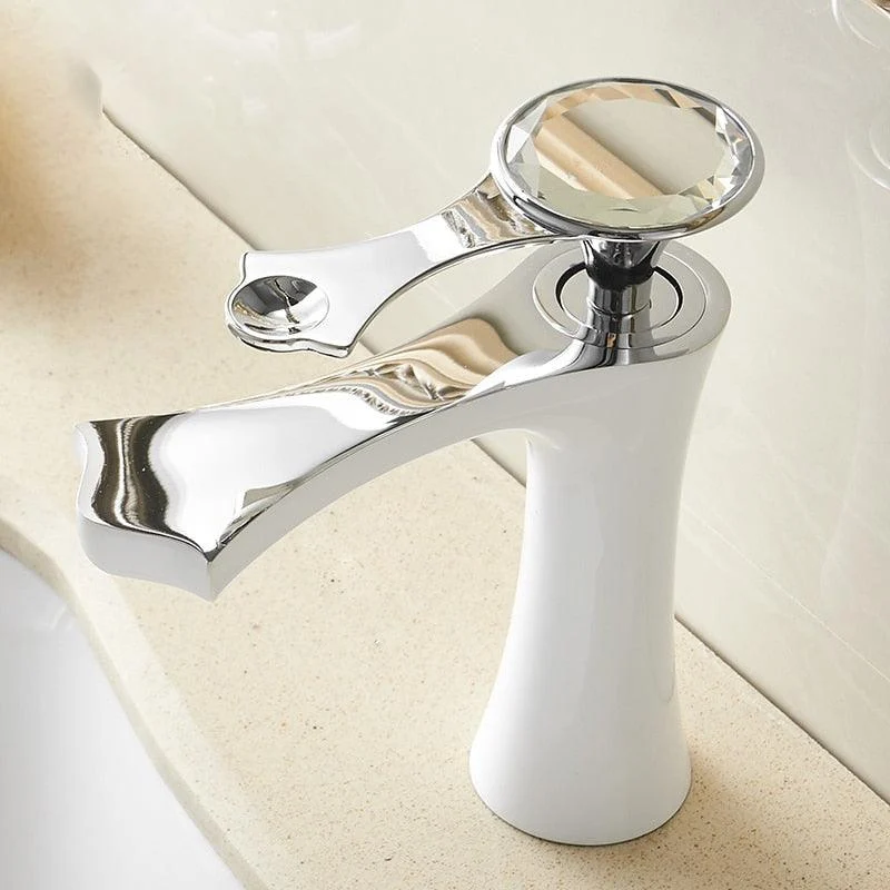 Basin Tap Deck Mounted Mixer Tap Single Hole Bathroom Sink Tap -Bathlova