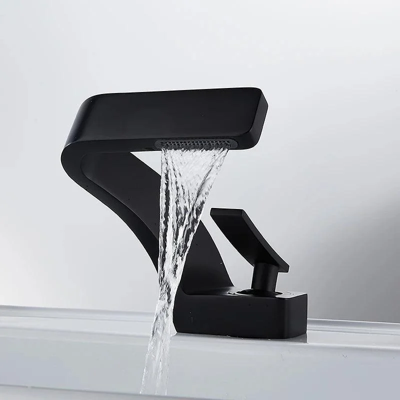 Basin Tap Deck Mounted Waterfall Bathroom Vessel Sink Mixer Tap -Bathlova