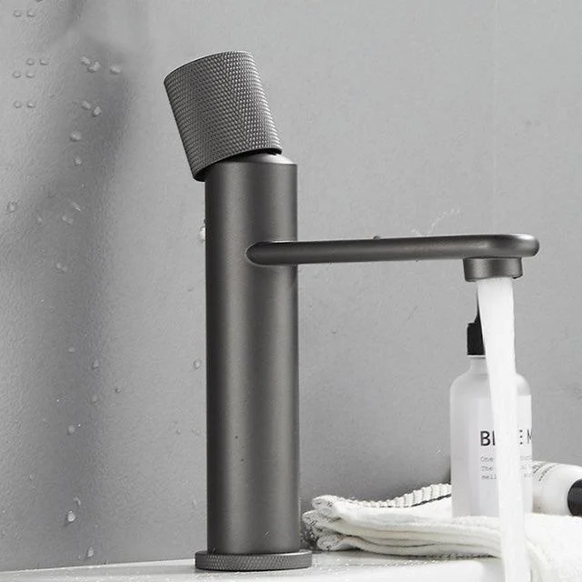 Basin Tap Gray Hot Cold Mixer Sink Tap For Bathroom Basin Taps -Bathlova