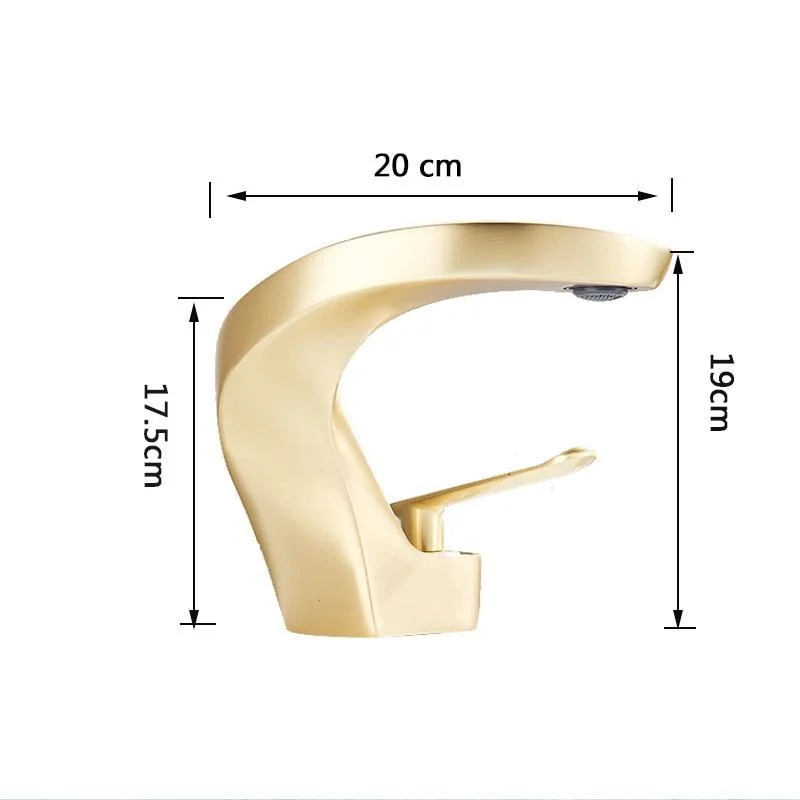 Basin Tap Modern Bathroom Mixer Tap Brass Deck Mount Tap -Bathlova