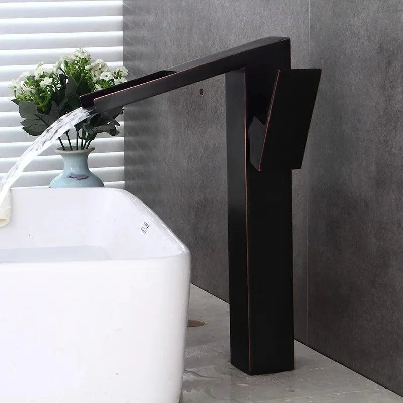 Basin Tap Modern Bathroom Tap Waterfall Tap Single Hole Tap -Bathlova