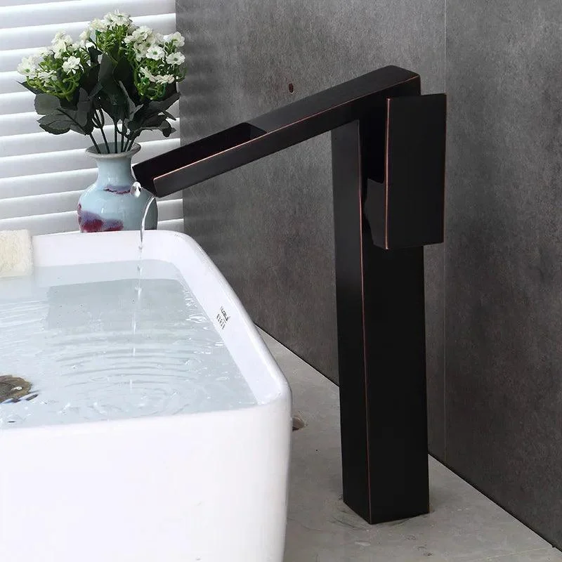 Basin Tap Modern Bathroom Tap Waterfall Tap Single Hole Tap -Bathlova