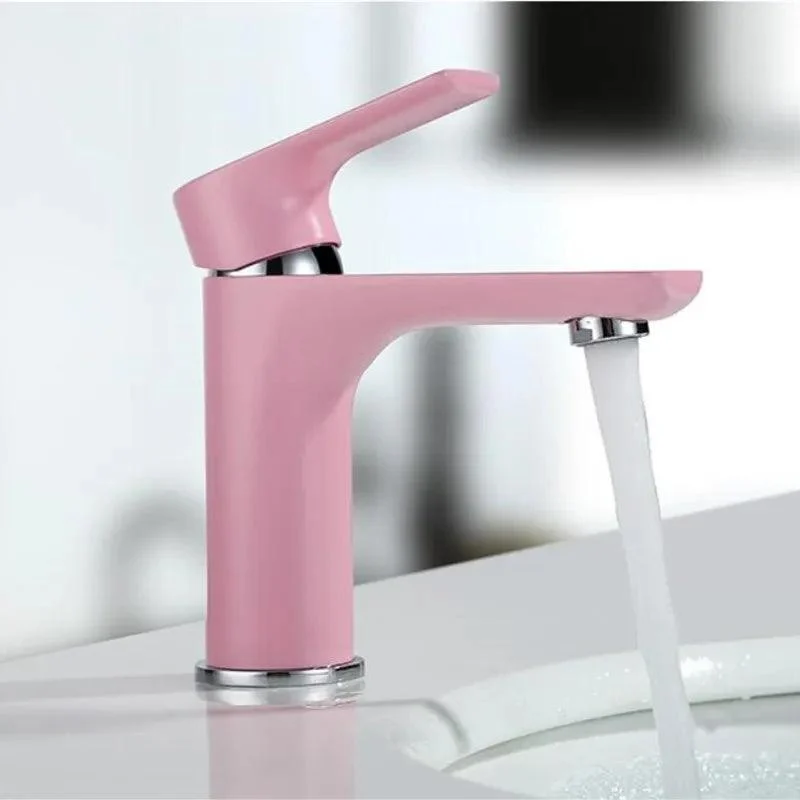 Basin Tap Pink Bathroom Sink Tap Crane Sink Pink Tap -Bathlova