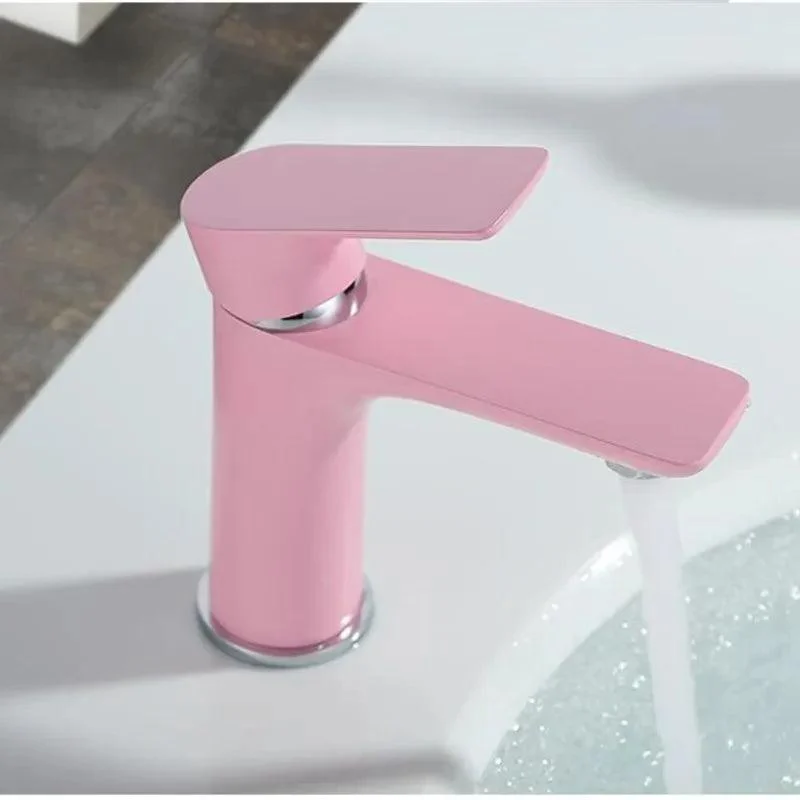 Basin Tap Pink Bathroom Sink Tap Crane Sink Pink Tap -Bathlova