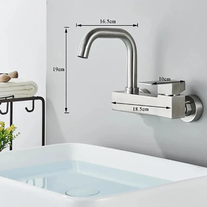 Basin Tap Wall-mounted Sink Tap Bathroom Single Tap Swivel Tap -Bathlova