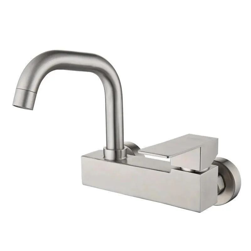 Basin Tap Wall-mounted Sink Tap Bathroom Single Tap Swivel Tap -Bathlova