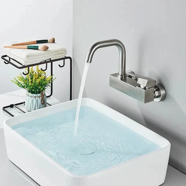 Basin Tap Wall-mounted Sink Tap Bathroom Single Tap Swivel Tap -Bathlova