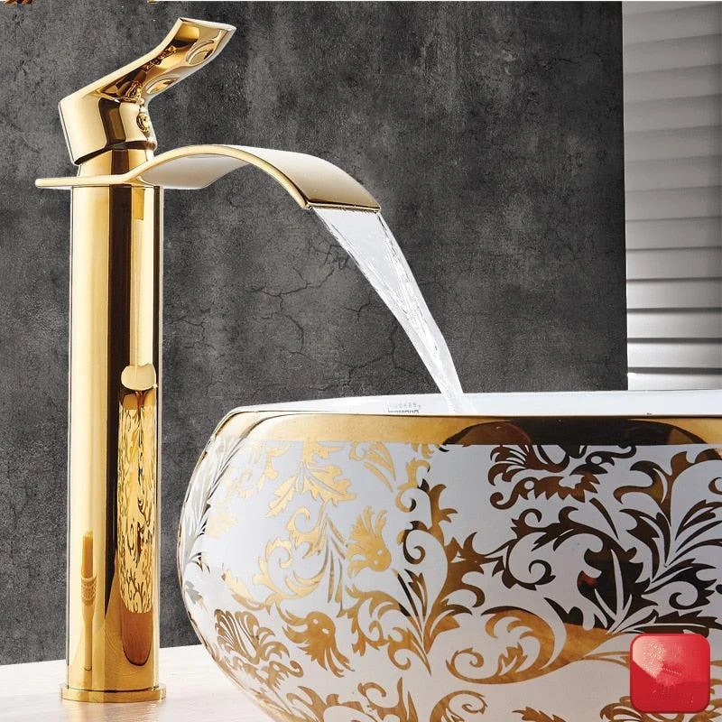 Basin Tap Waterfall Tap Brass Bathroom Basin Tap Mixer Tap -Bathlova