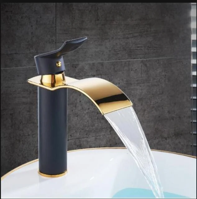 Basin Tap Waterfall Tap Brass Bathroom Basin Tap Mixer Tap -Bathlova