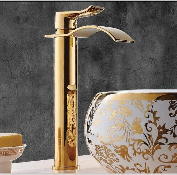 Basin Tap Waterfall Tap Brass Bathroom Basin Tap Mixer Tap -Bathlova