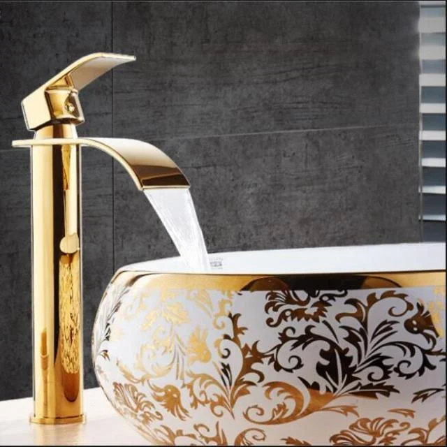 Basin Tap Waterfall Tap Brass Bathroom Basin Tap Mixer Tap -Bathlova