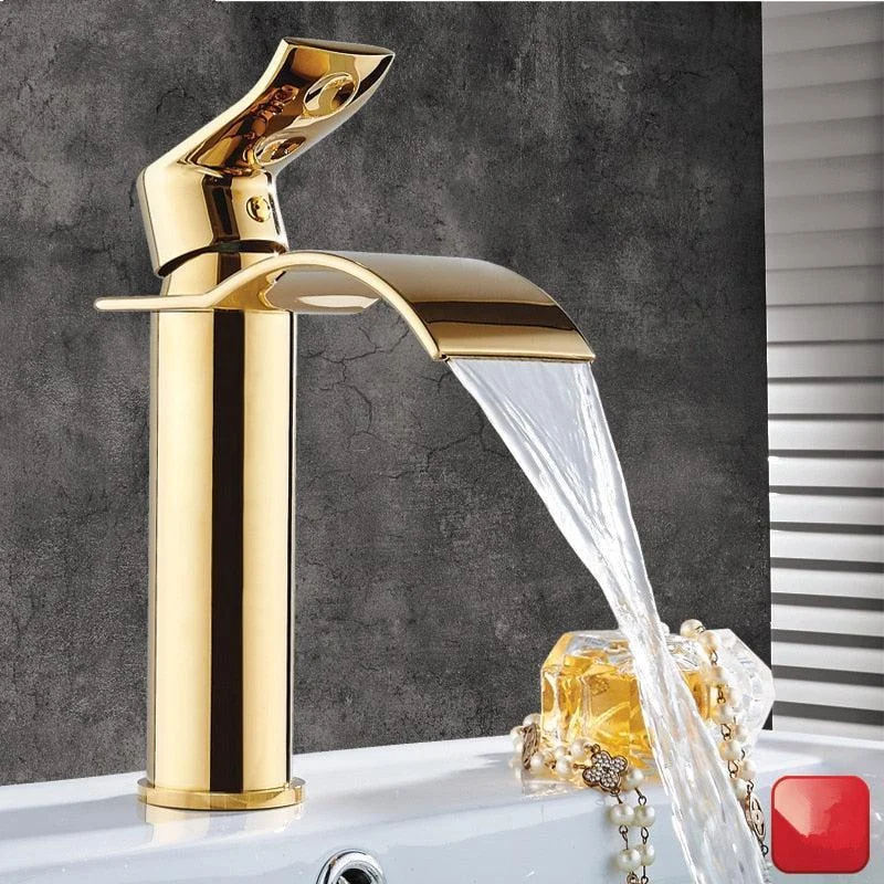 Basin Tap Waterfall Tap Brass Bathroom Basin Tap Mixer Tap -Bathlova