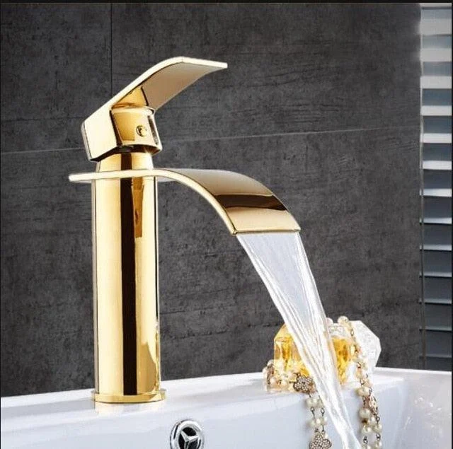 Basin Tap Waterfall Tap Brass Bathroom Basin Tap Mixer Tap -Bathlova