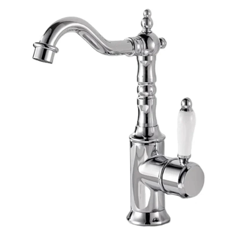 Basin Taps Antique Brass Crane Bathroom Taps Mixer Tap -Bathlova