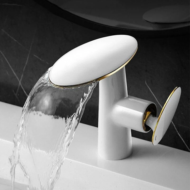 Basin Taps Waterfall Bathroom Tap Cold and Hot Water Mixer Tap -Bathlova