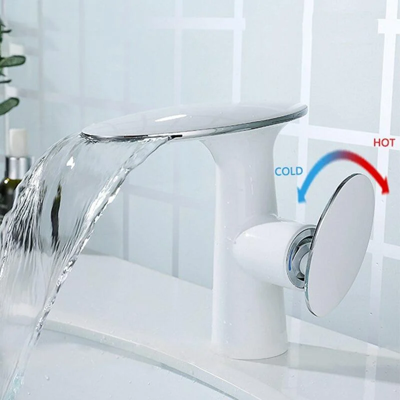 Basin Taps Waterfall Bathroom Tap Cold and Hot Water Mixer Tap -Bathlova