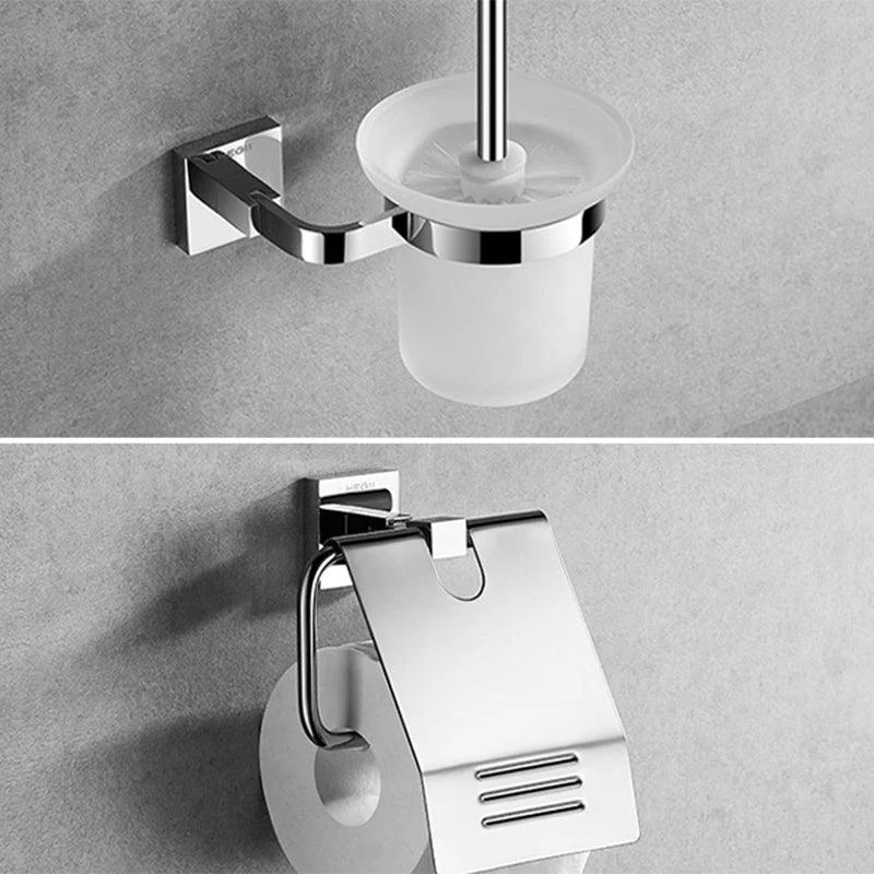 Bath Shelf Bathroom Accessory Kit Metal Drill and Screw Mount Bathroom Hardware Set -Bathlova