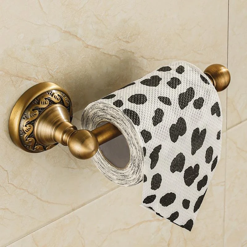 Bathroom Accessories Set Brass Wall Mounted Toilet Paper Holder -Bathlova