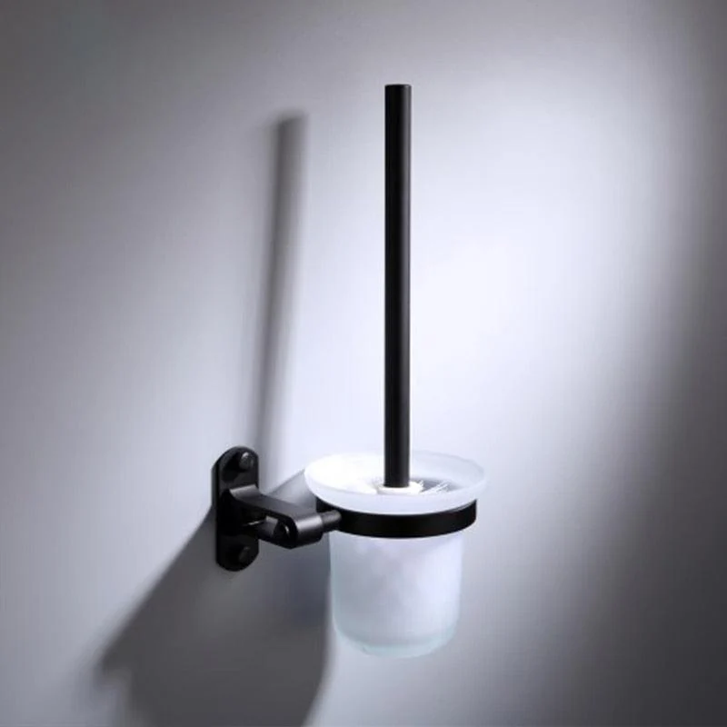 Bathroom Accessory Wall Mounted Black Bathroom Toilet Brush Holder -Bathlova