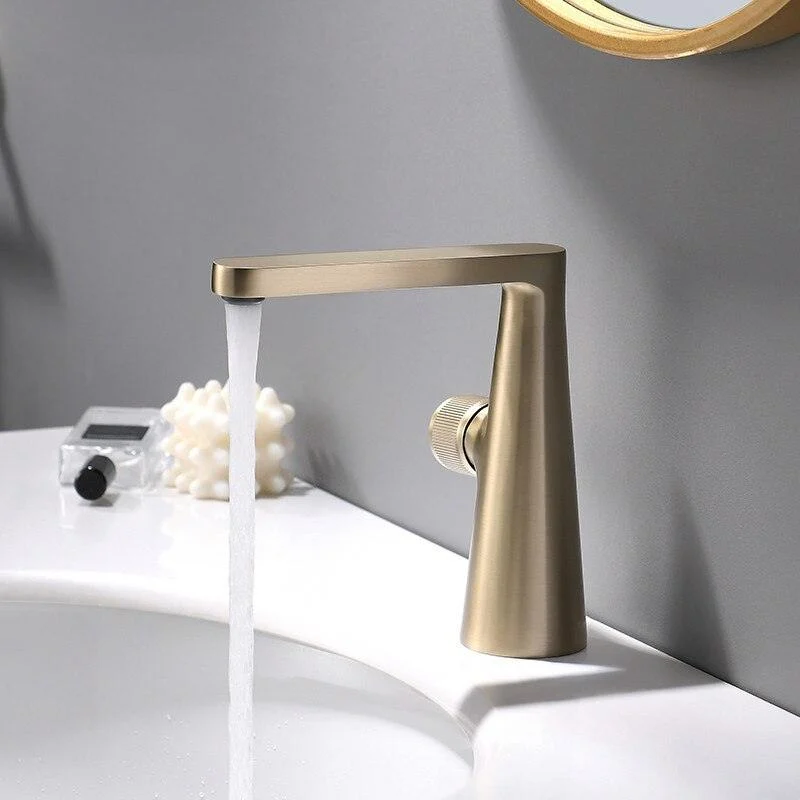 Bathroom Basin Brass Sink Mixer Tap Single Handle Deck Mounted Tap -Bathlova