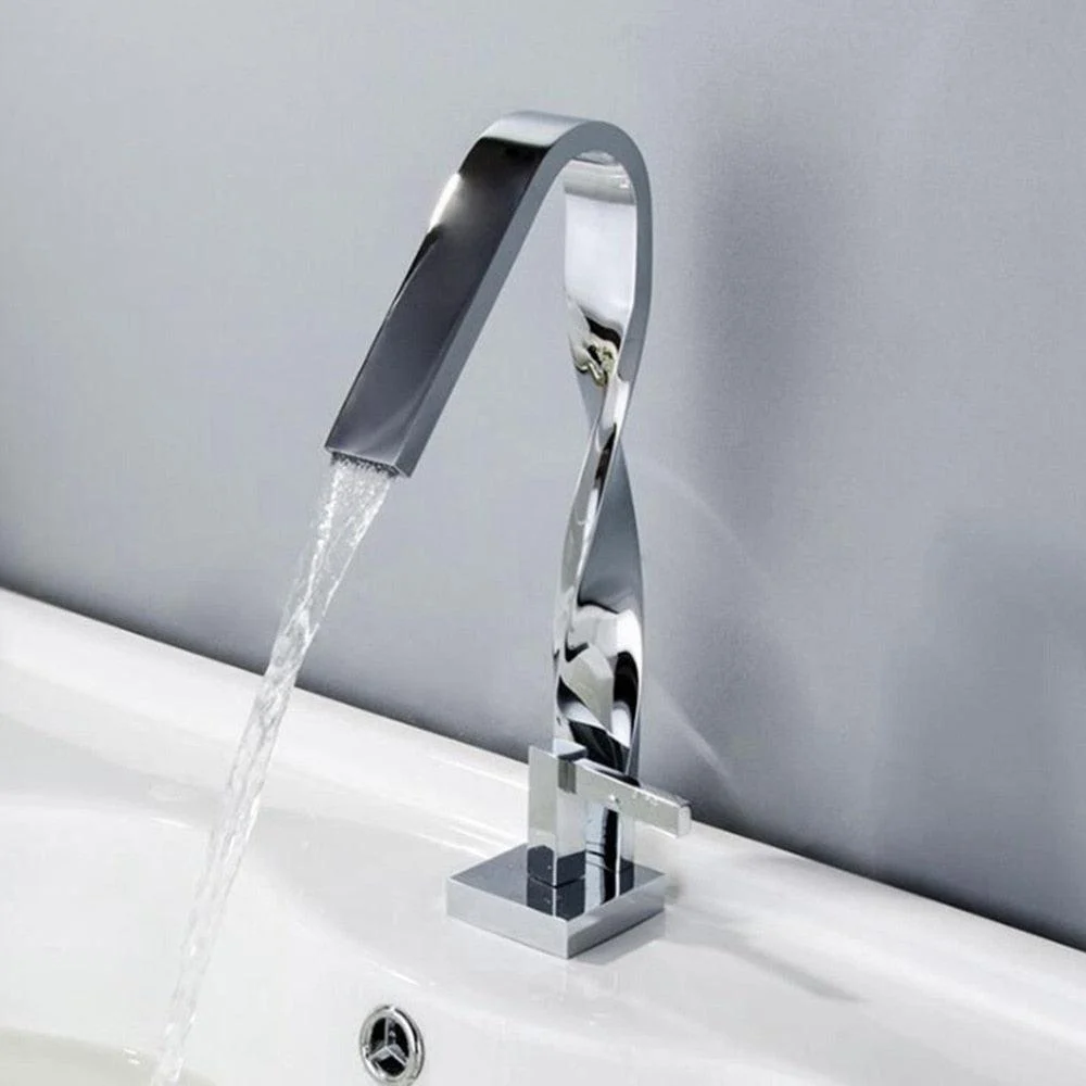 Bathroom Basin Sink Tall Tap Hot and Cold Waterfall Mixer Tap -Bathlova