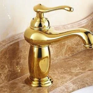 Bathroom Basin Tap Finish Brass Mixer Tap With Ceramic -Bathlova