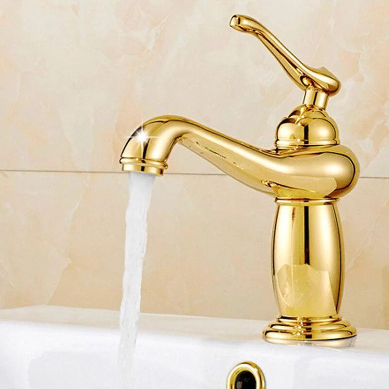 Bathroom Basin Tap Finish Brass Mixer Tap With Ceramic -Bathlova