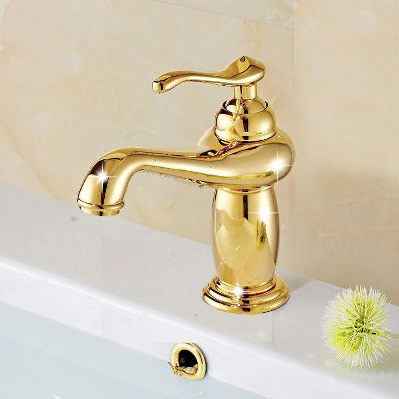 Bathroom Basin Tap Finish Brass Mixer Tap With Ceramic -Bathlova