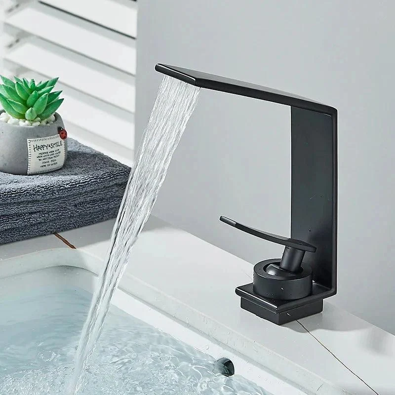 Bathroom Basin Tap Modern Mixer Tap Single Hole Crane Basin Tap -Bathlova