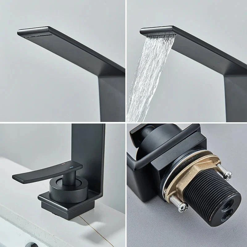 Bathroom Basin Tap Modern Mixer Tap Single Hole Crane Basin Tap -Bathlova