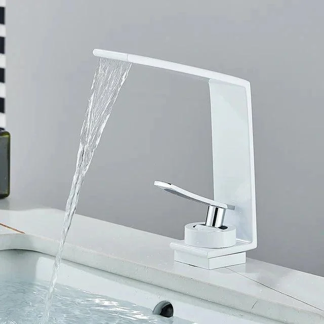 Bathroom Basin Tap Modern Mixer Tap Single Hole Crane Basin Tap -Bathlova