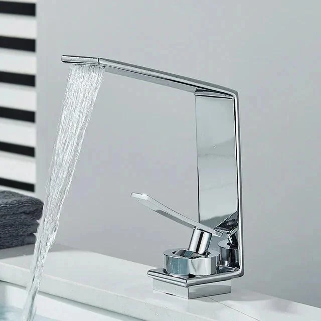 Bathroom Basin Tap Modern Mixer Tap Single Hole Crane Basin Tap -Bathlova