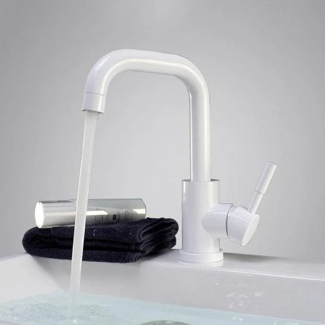 Bathroom Basin Tap Stainless Steel Crane Tap 360 Rotation Tap -Bathlova