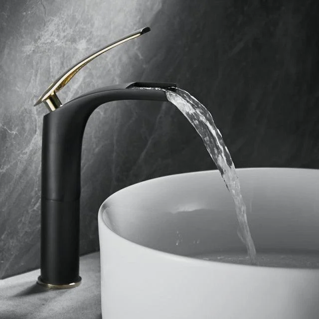 Bathroom Basin Tap White and Black Solid Brass Sink Mixer Tap -Bathlova