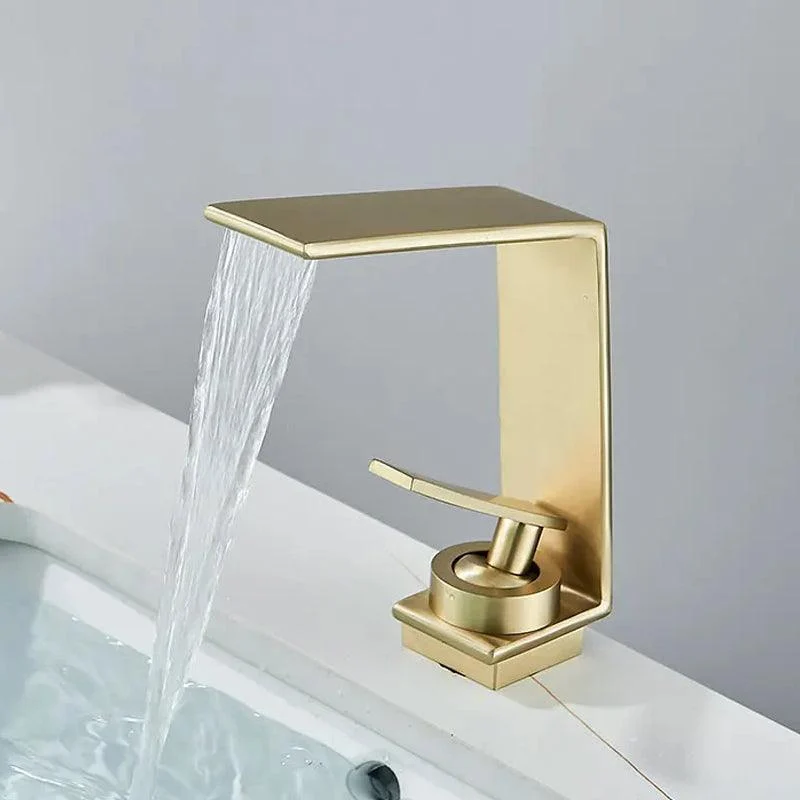 Bathroom Basin Taps Cold Hot Mixer Crane Tap Waterfall Outlet Tap -Bathlova