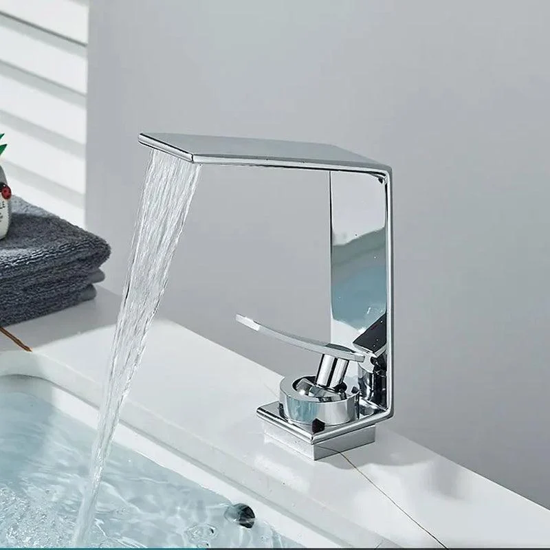 Bathroom Basin Taps Cold Hot Mixer Crane Tap Waterfall Outlet Tap -Bathlova