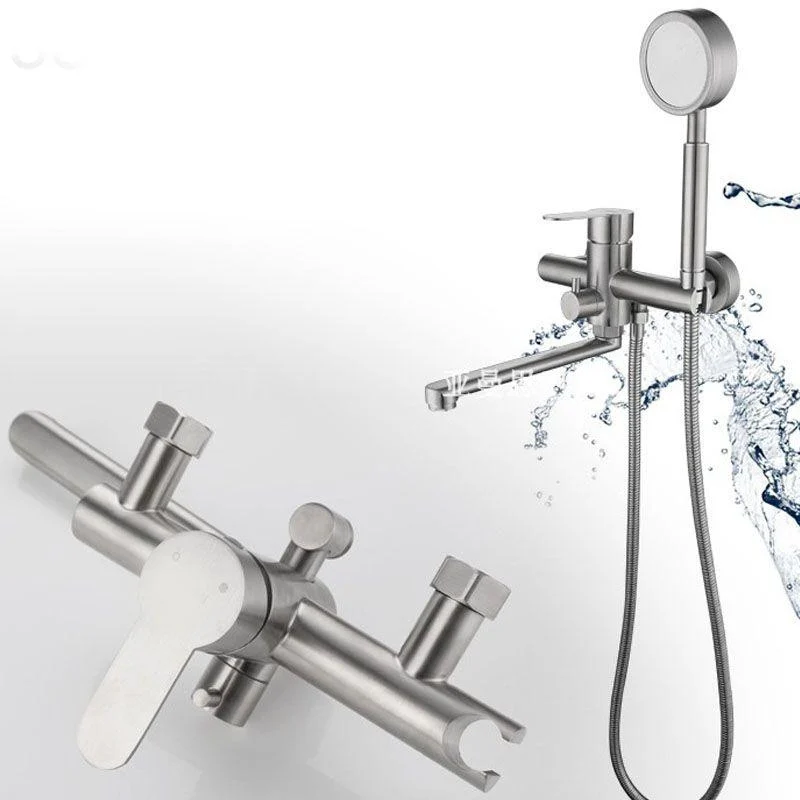 Bathroom Bathtub Tap Rod Handle Handheld Shower Head Bathtub Tap -Bathlova