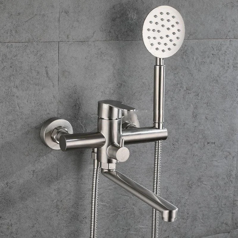 Bathroom Bathtub Tap Rod Handle Handheld Shower Head Bathtub Tap -Bathlova