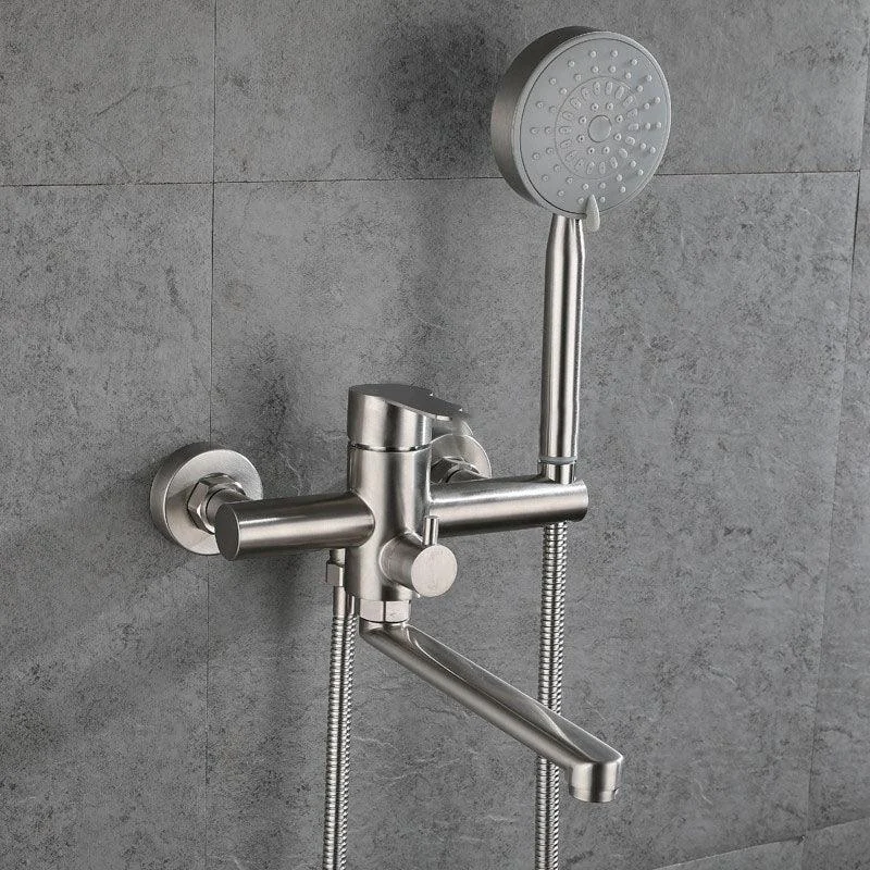 Bathroom Bathtub Tap Rod Handle Handheld Shower Head Bathtub Tap -Bathlova