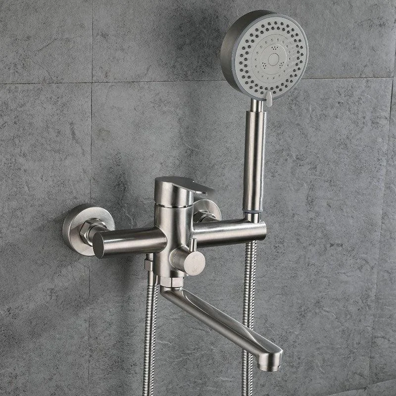 Bathroom Bathtub Tap Rod Handle Handheld Shower Head Bathtub Tap -Bathlova