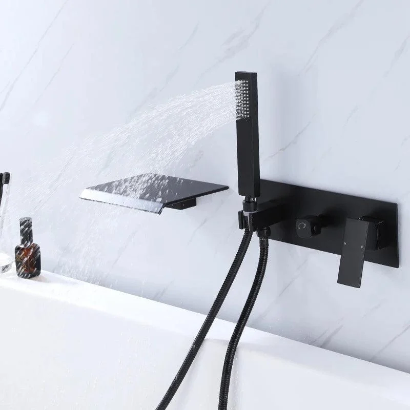 Bathroom Bathtub Tap Wall Mounted 2 Functions Embedded Mixer Tap -Bathlova