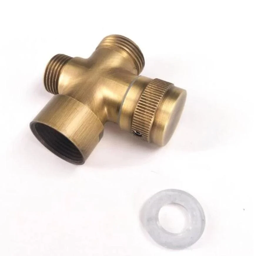 Bathroom Brass Diverter Valve 3 Way Shower Tee Adapter Tap -Bathlova