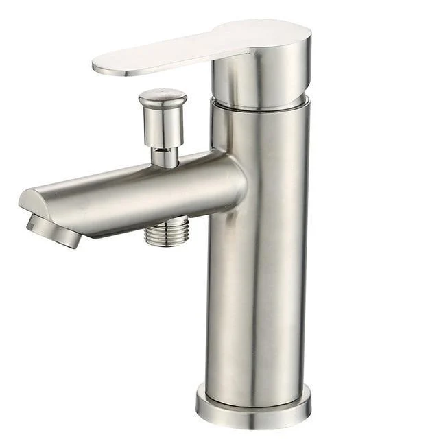 Bathroom Deck Mounted Sink Mixer Tap with Shower Head -Bathlova